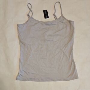 White House Black Market Light Gray Spaghetti-Strap Cami